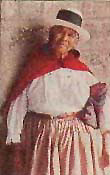 Woman beside a doorway in Ayacucho