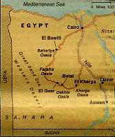 Map of the Western Desert and Egypt