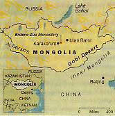 Map of Mongolia