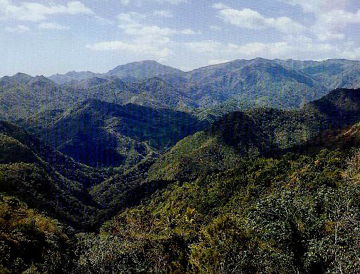 Mountain landscape in Cuba